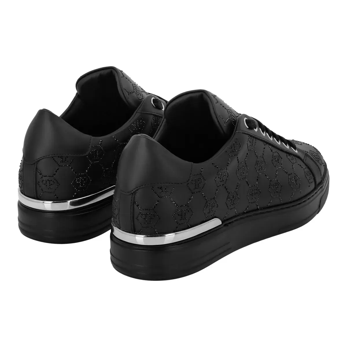 Monogramm geprägte Low-Top-Sneakers