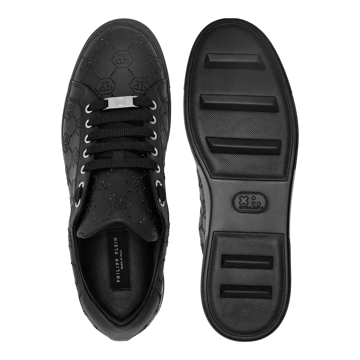 Monogramm geprägte Low-Top-Sneakers
