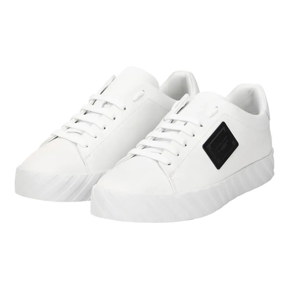 Minimalistische Low-Top-Leder-Sneakers