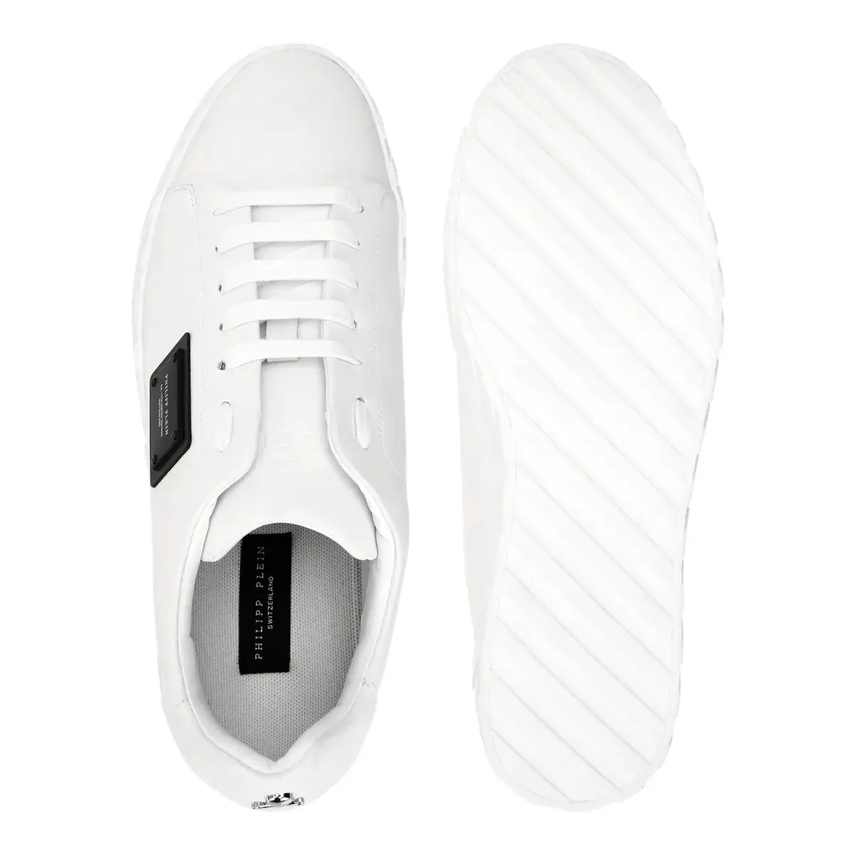 Minimalistische Low-Top-Leder-Sneakers