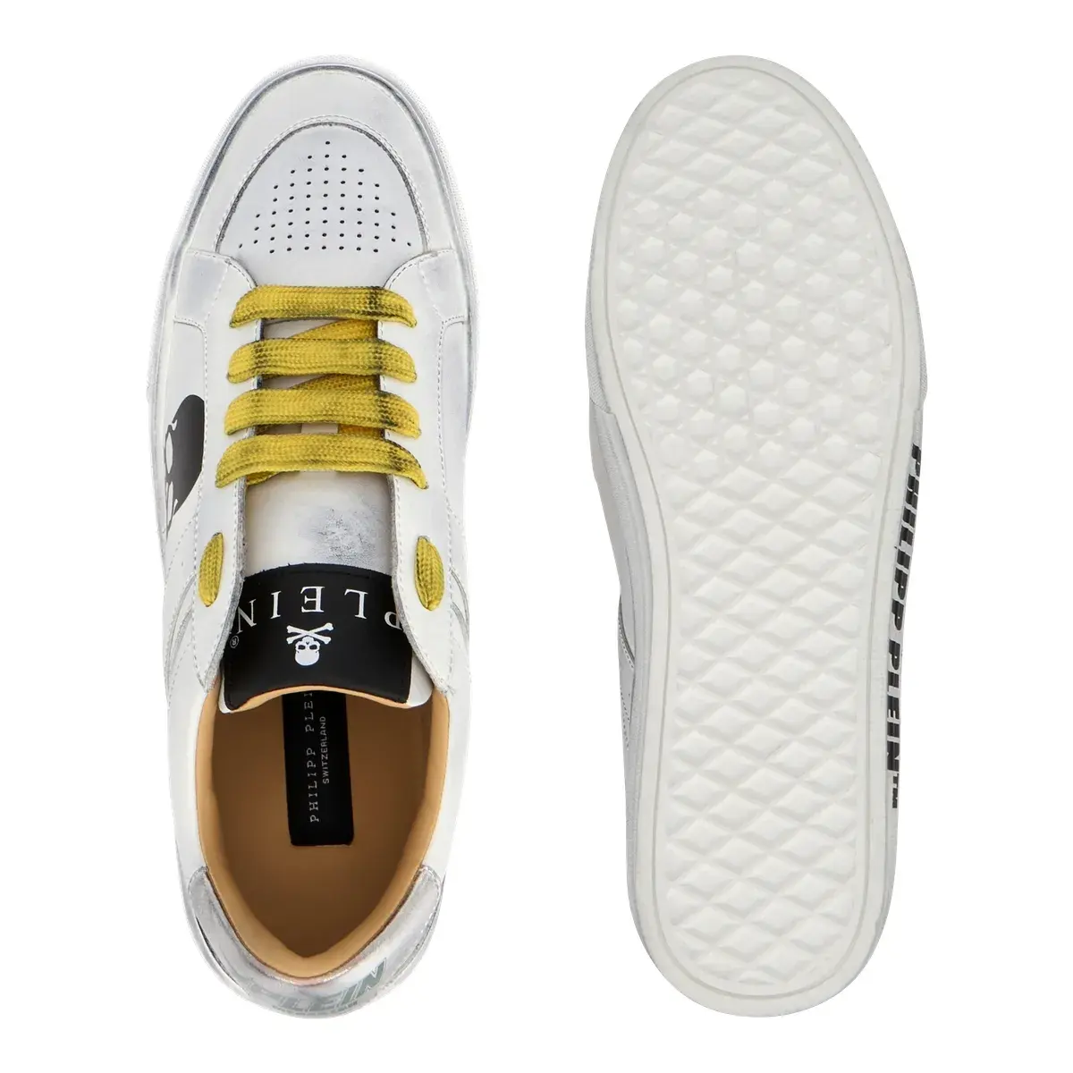 Low-Top Sneaker mit Totenkopf