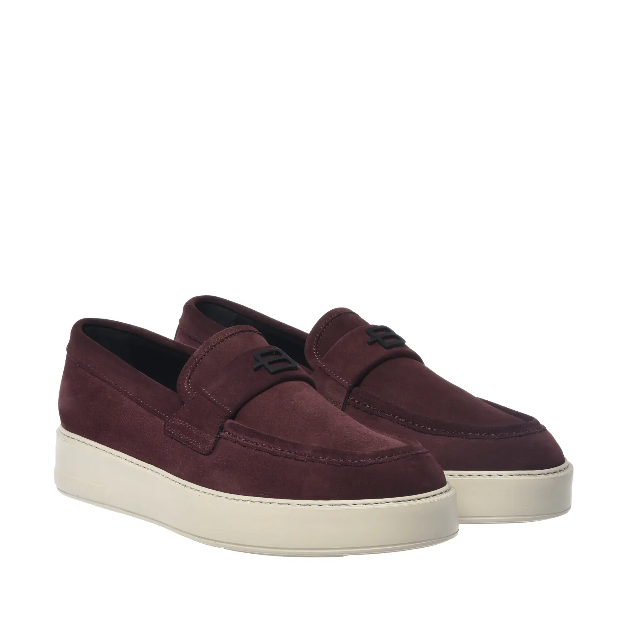 Suede Penny Loafer mit Plateausohle
