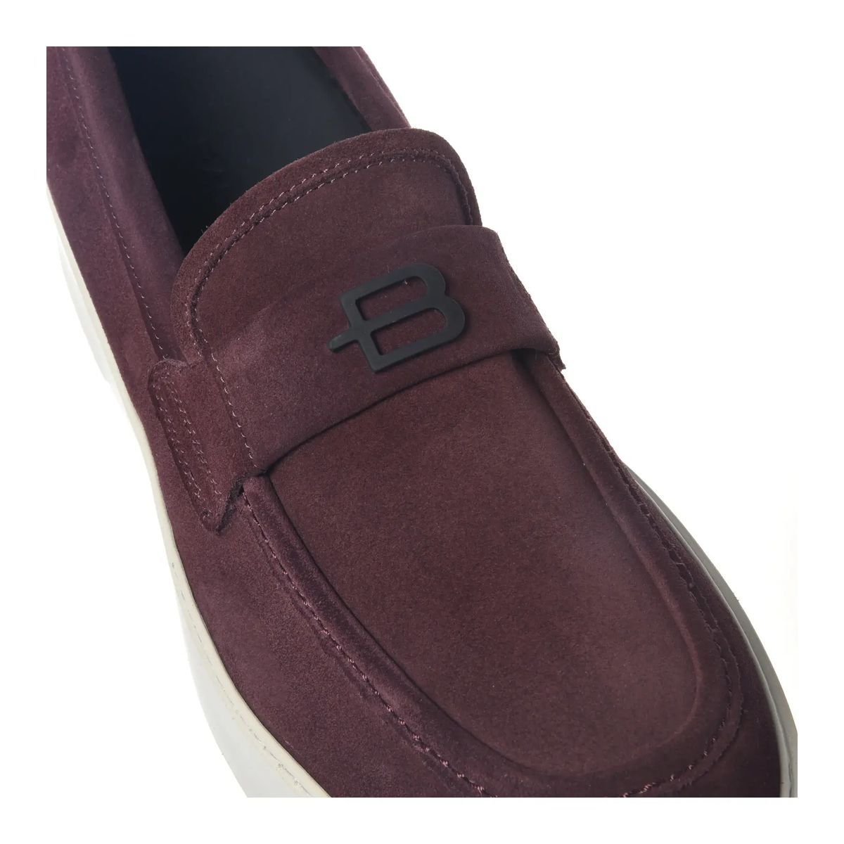 Suede Penny Loafer mit Plateausohle