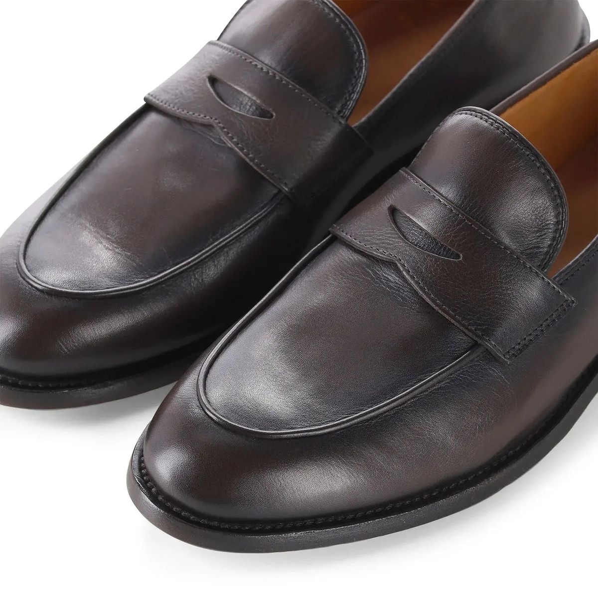Klassische Penny Loafer aus Leder