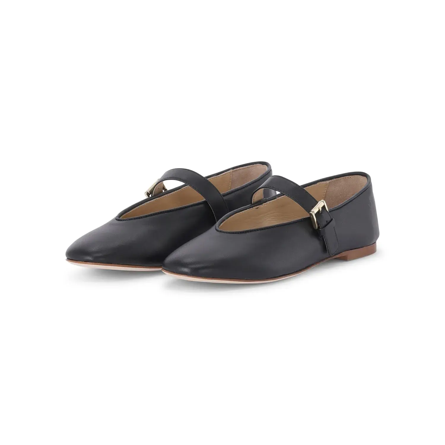 Klassische Mary Jane Ballerinas aus Leder