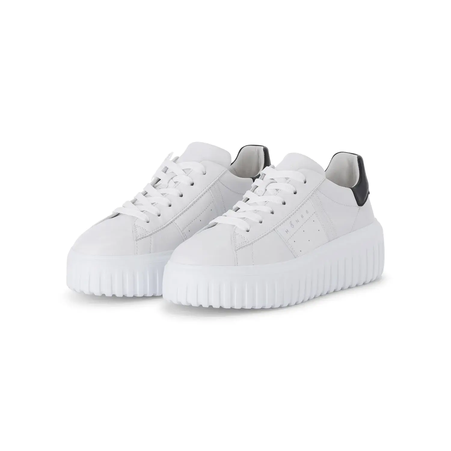 Plateau Low-Top Leder-Sneakers