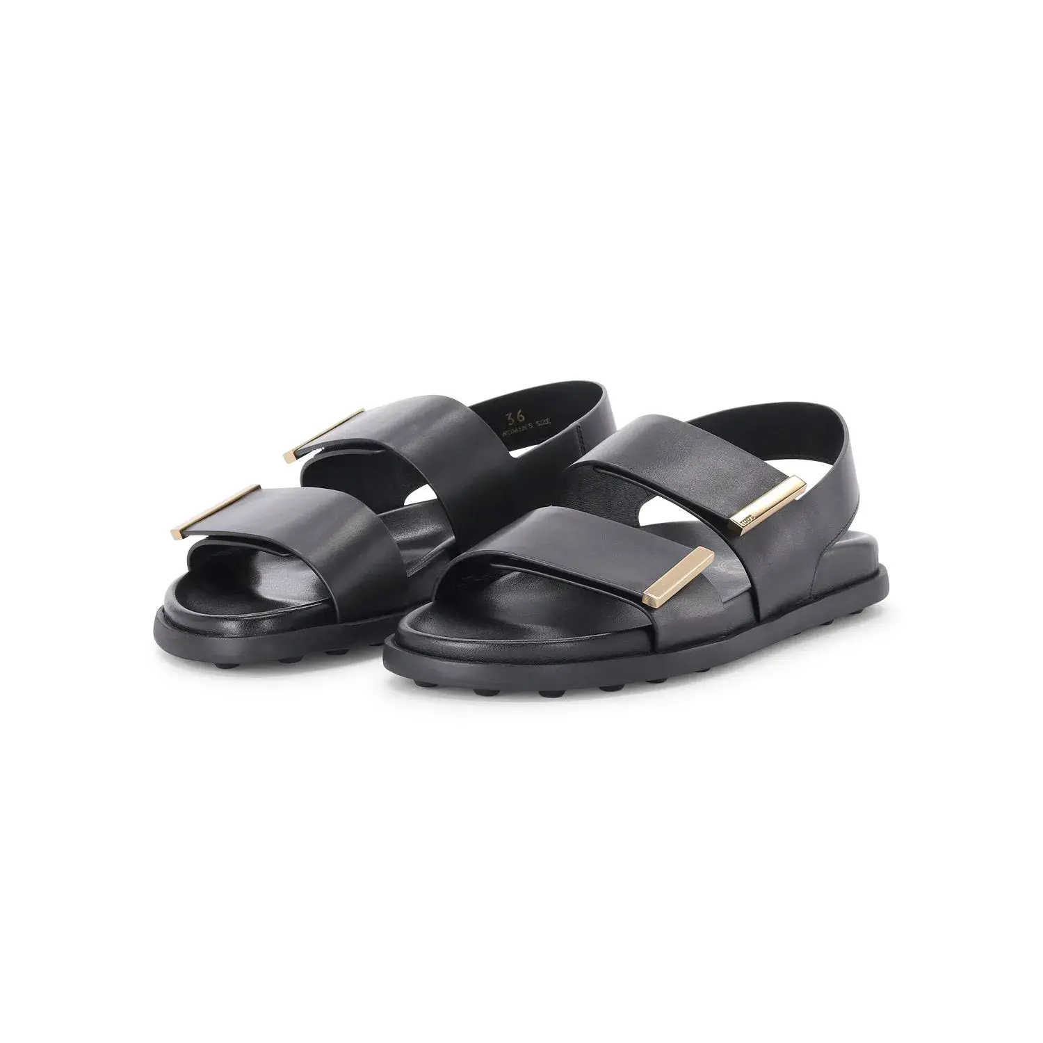 Leder Doppelriemen Sandalen