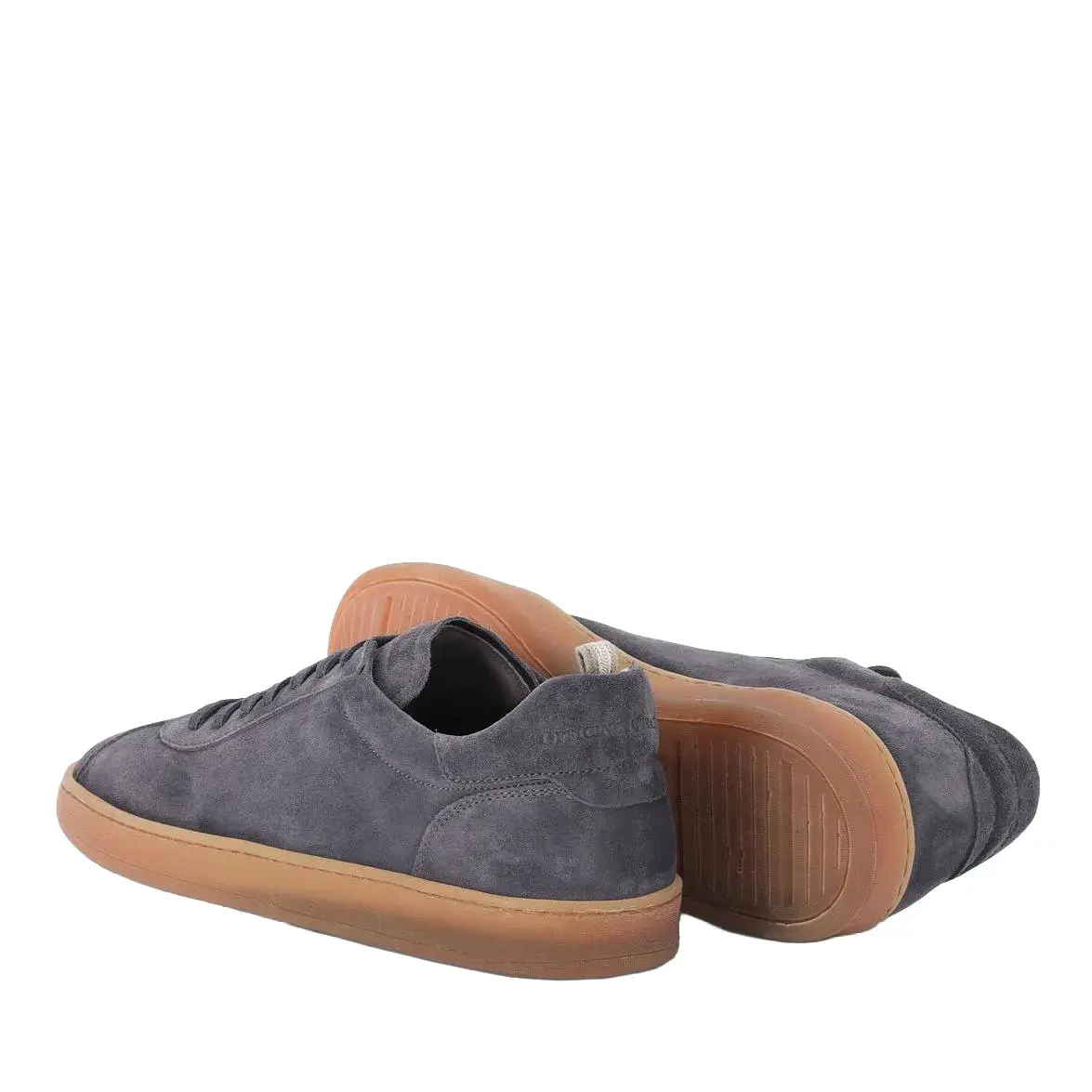 Wildleder Low-Top Sneaker Gummisohle