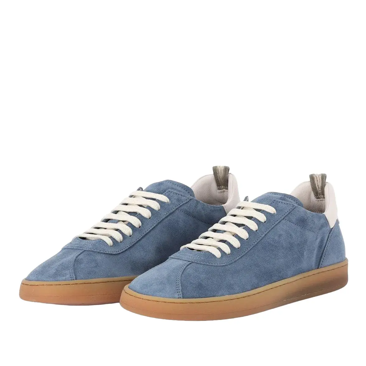 Wildleder Low-Top Sneaker Gummisohle