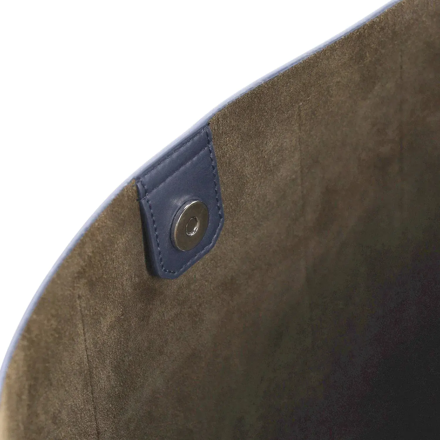 Elegante blaue Leder-Hobo-Tasche