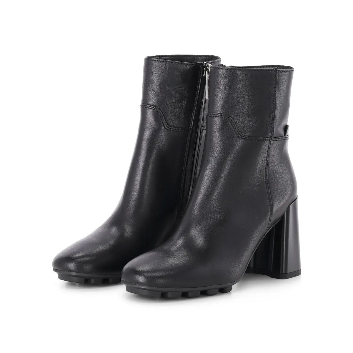 Elegante Stiefeletten mit Absatz aus Leder