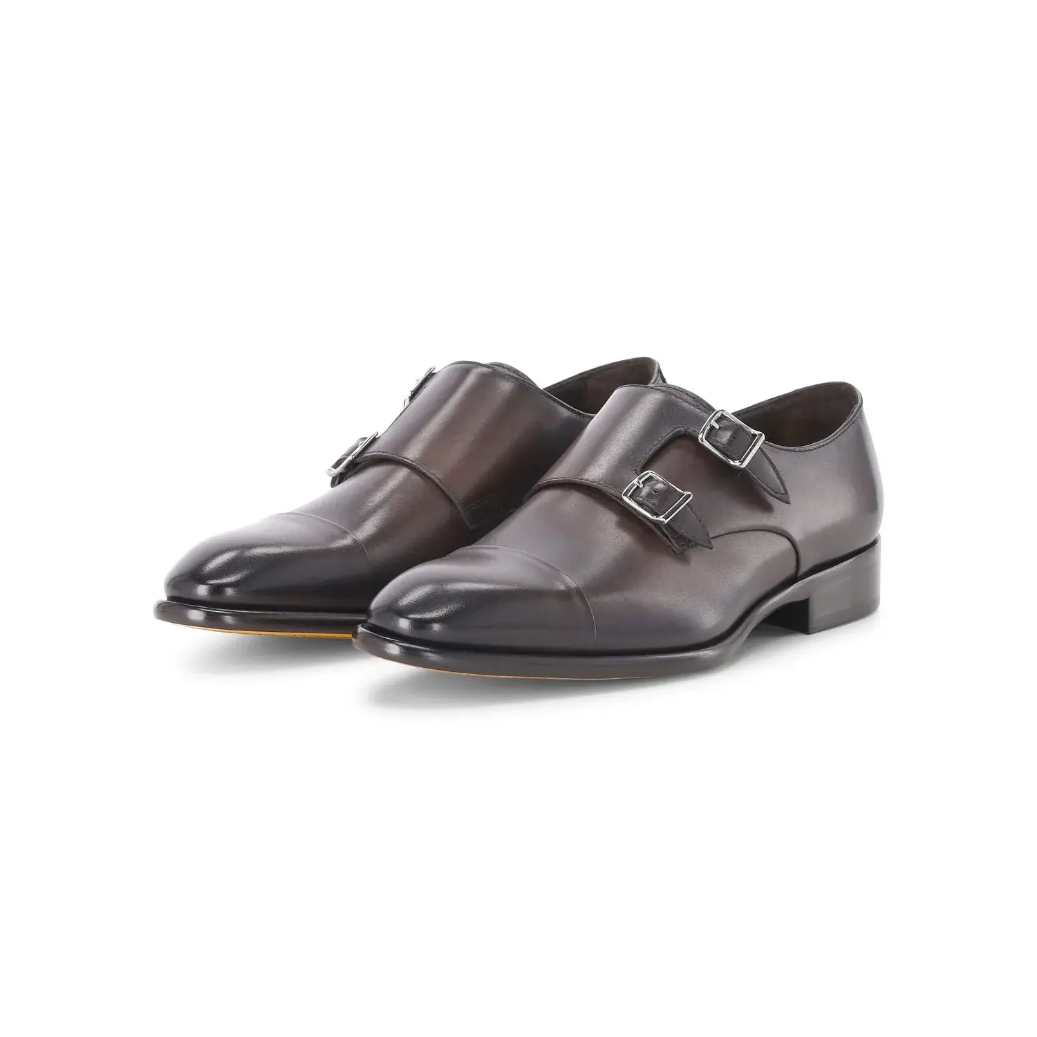 Elegante Doppel-Monkstrap Schuhe aus Leder