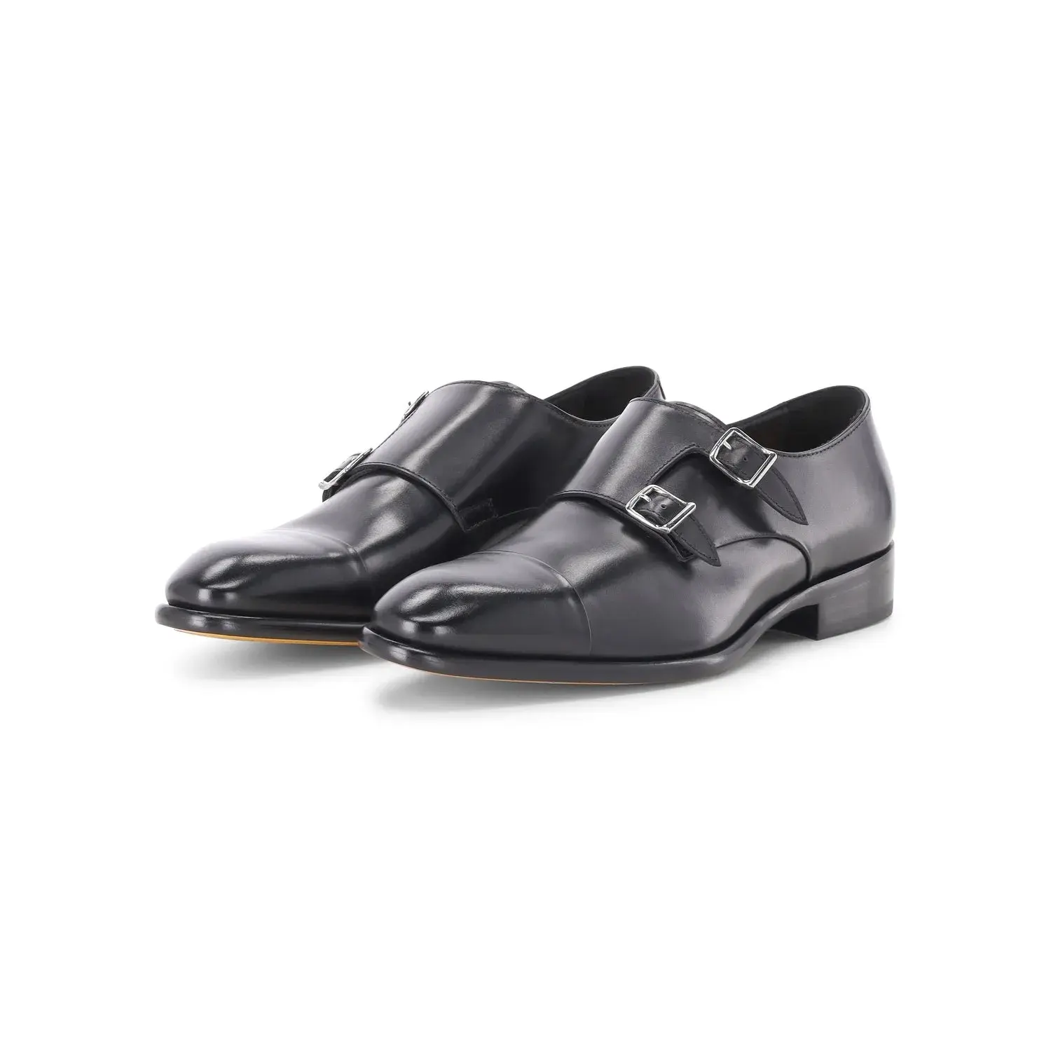 Elegante Doppel-Monkstrap Schuhe aus Leder