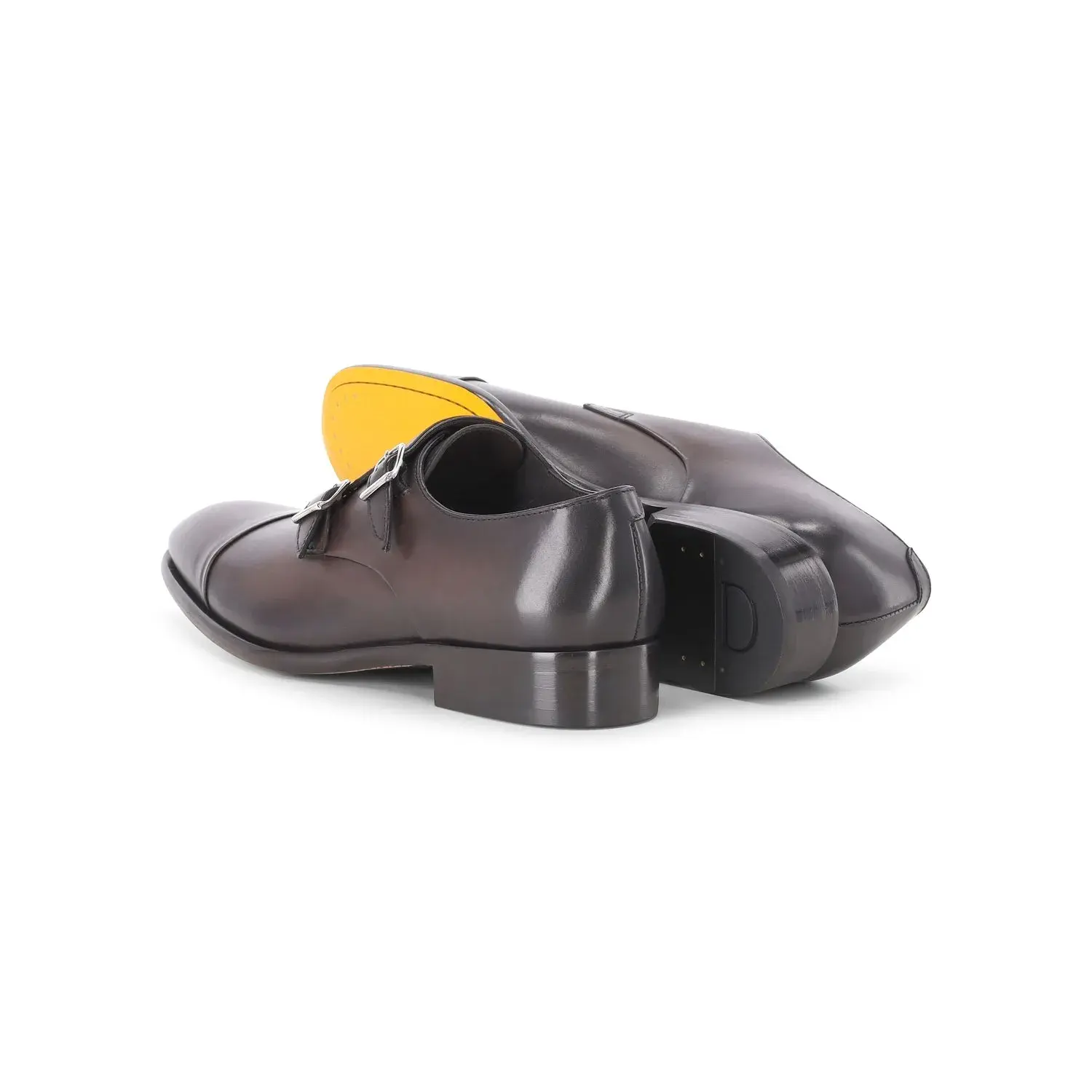 Elegante Doppel-Monkstrap Schuhe aus Leder
