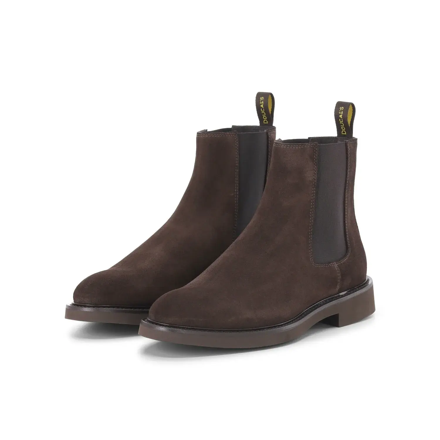 Chelsea-Stiefel aus Wildleder mit Gummieinsatz