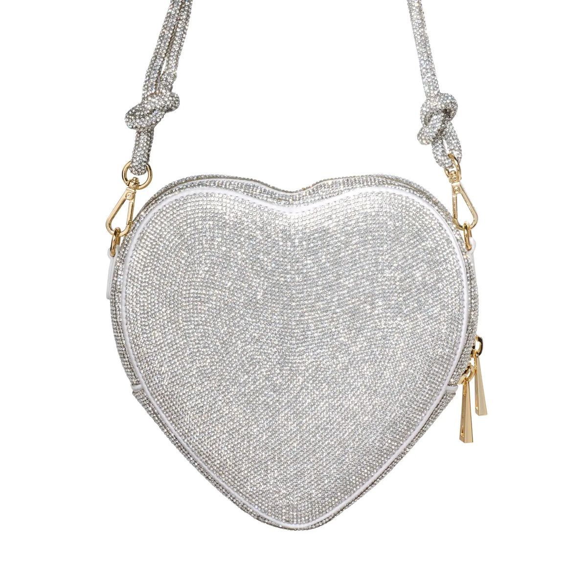 Kristall Herz Umhängetasche mit Kette