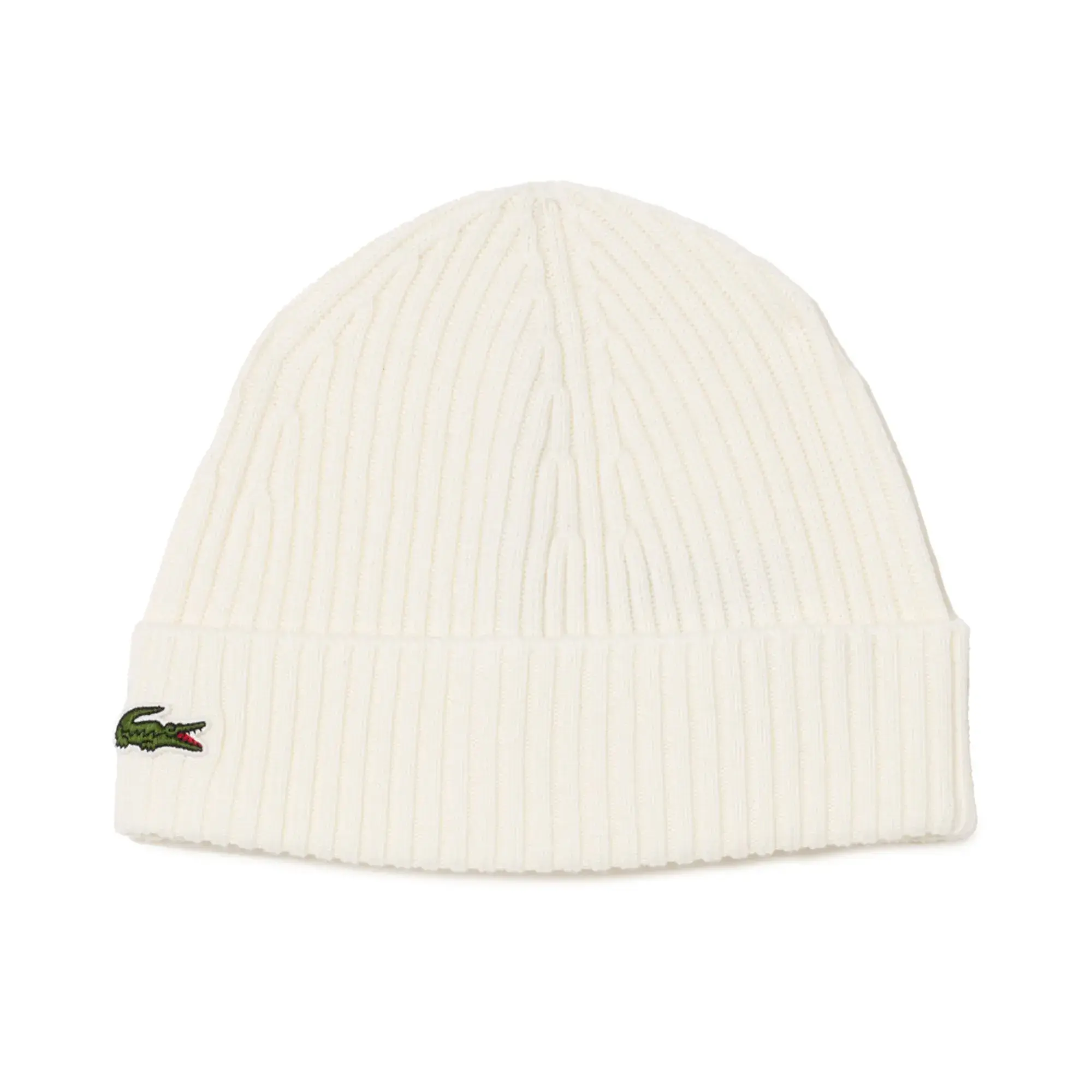 Rippstrick-Beanie mit Logo-Patch