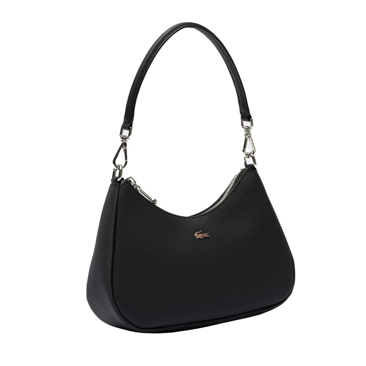 Strukturierte Piqué Hobo Schultertasche