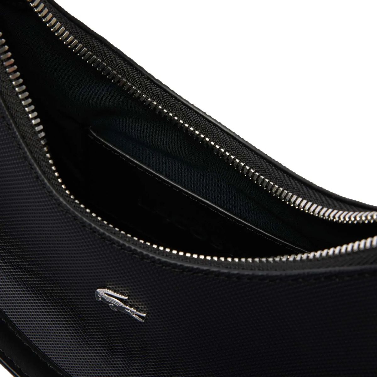 Strukturierte Piqué Hobo Schultertasche