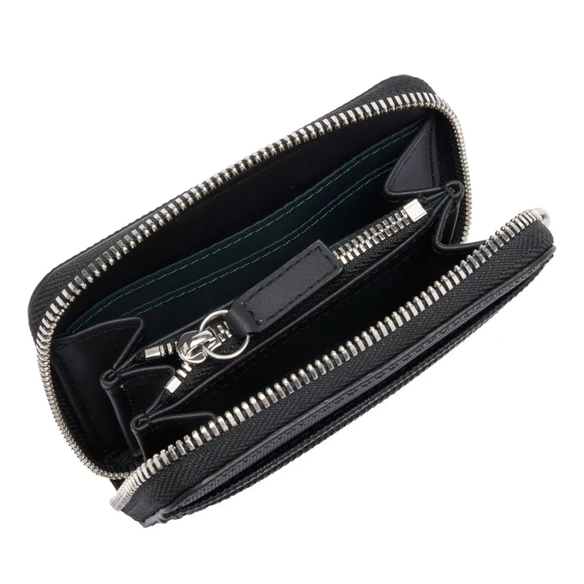 Elegantes Petit Piqué Portemonnaie mit Reißverschluss