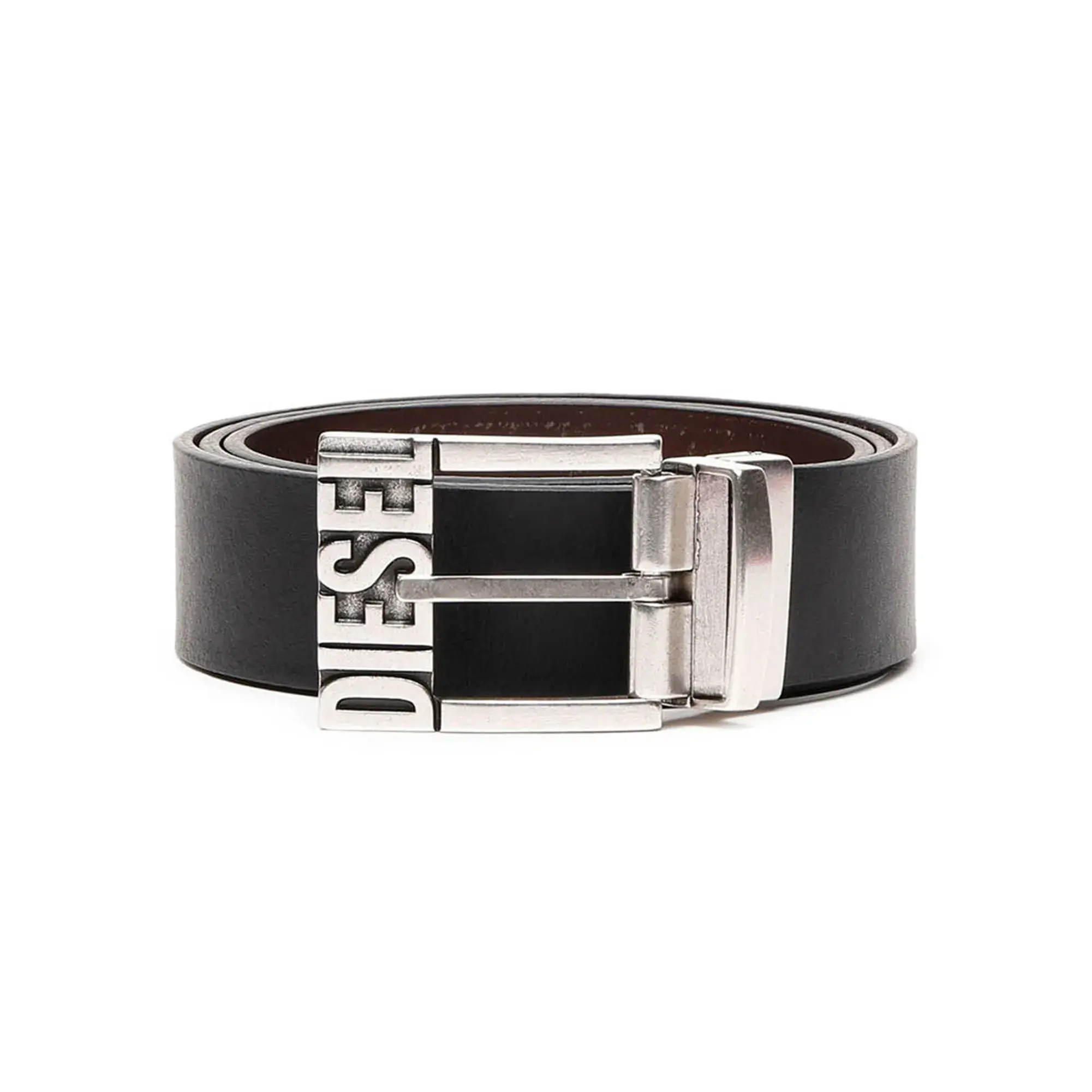 Diesel Wendegürtel aus Leder mit Logo-Schnalle