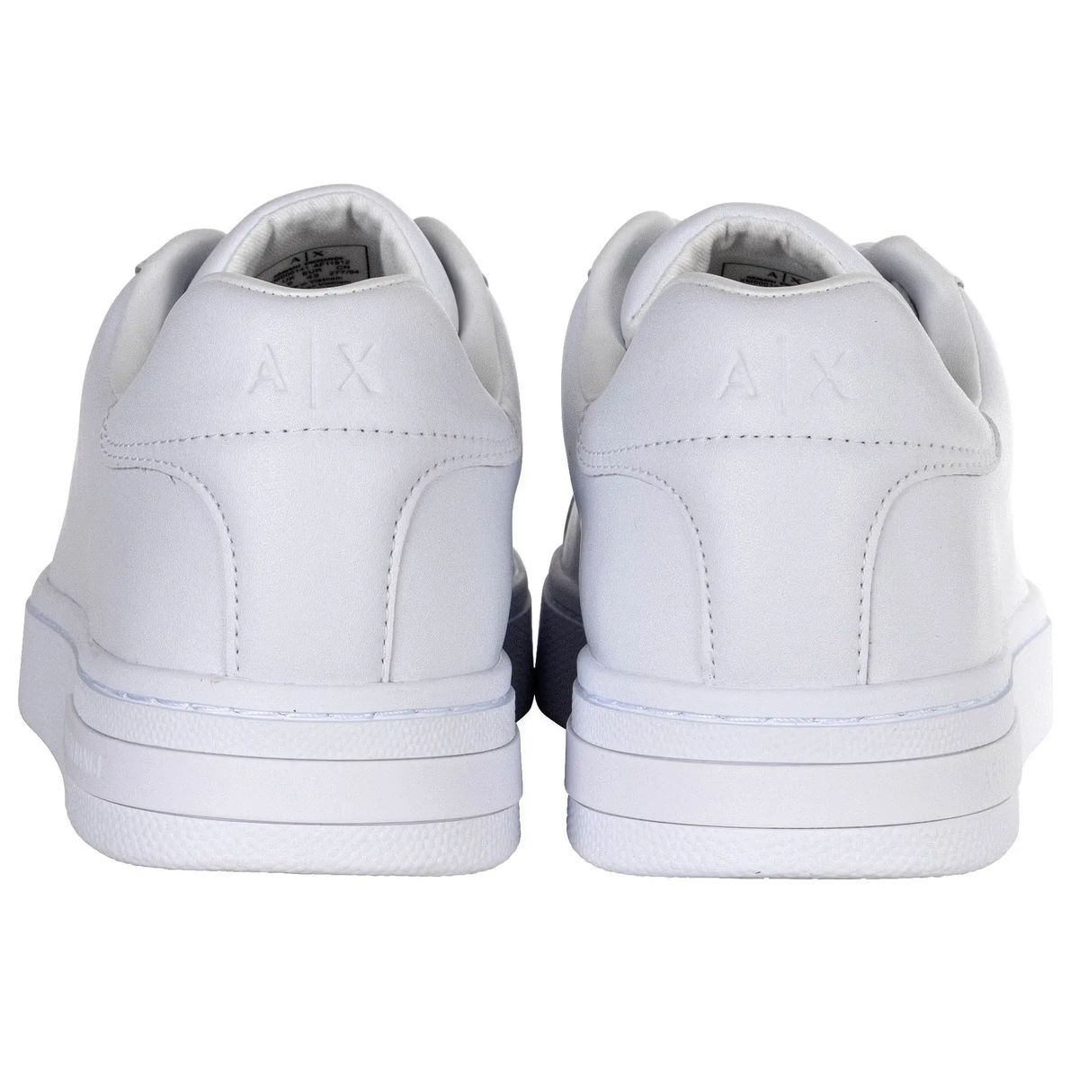 Minimalistische weiße Leder-Sneakers