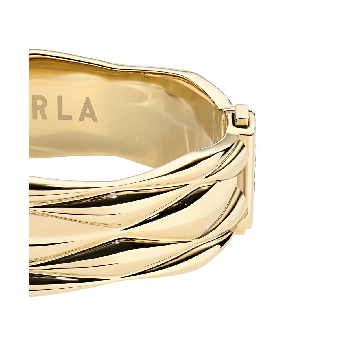 Goldfarbenes gewebtes Armreif