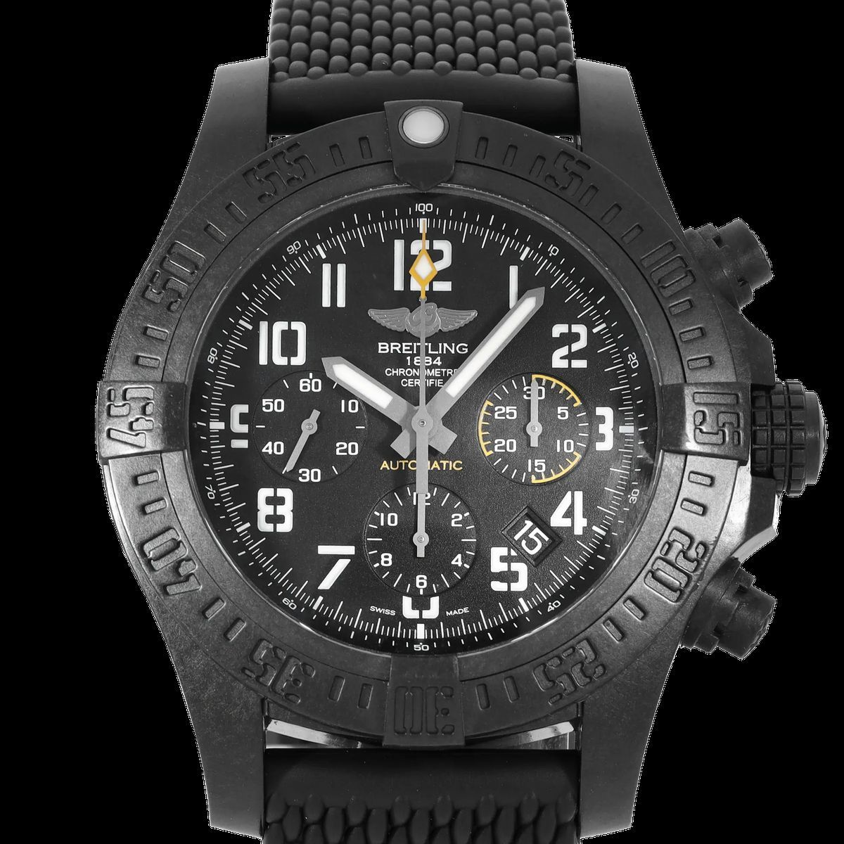 Schwarze Chronograph Automatische Fliegeruhr