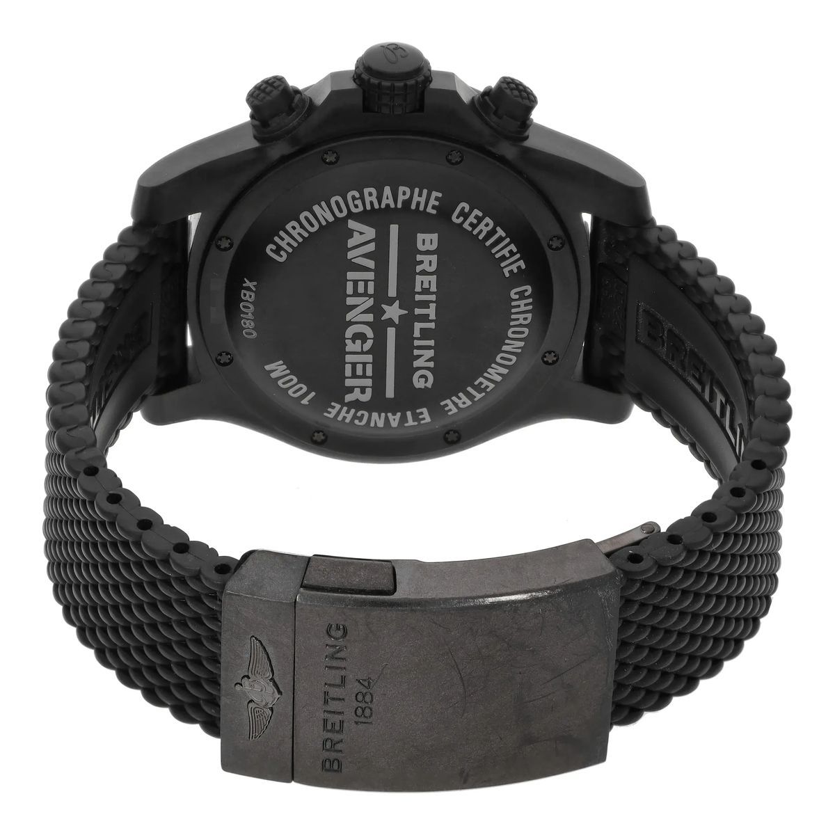 Schwarze Chronograph Automatische Fliegeruhr