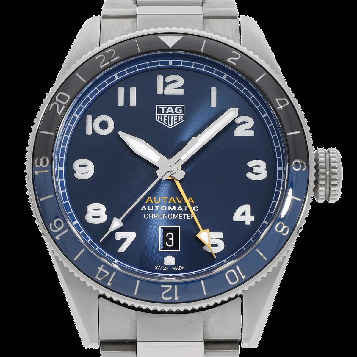 Blaue Automatikuhr Chronometer