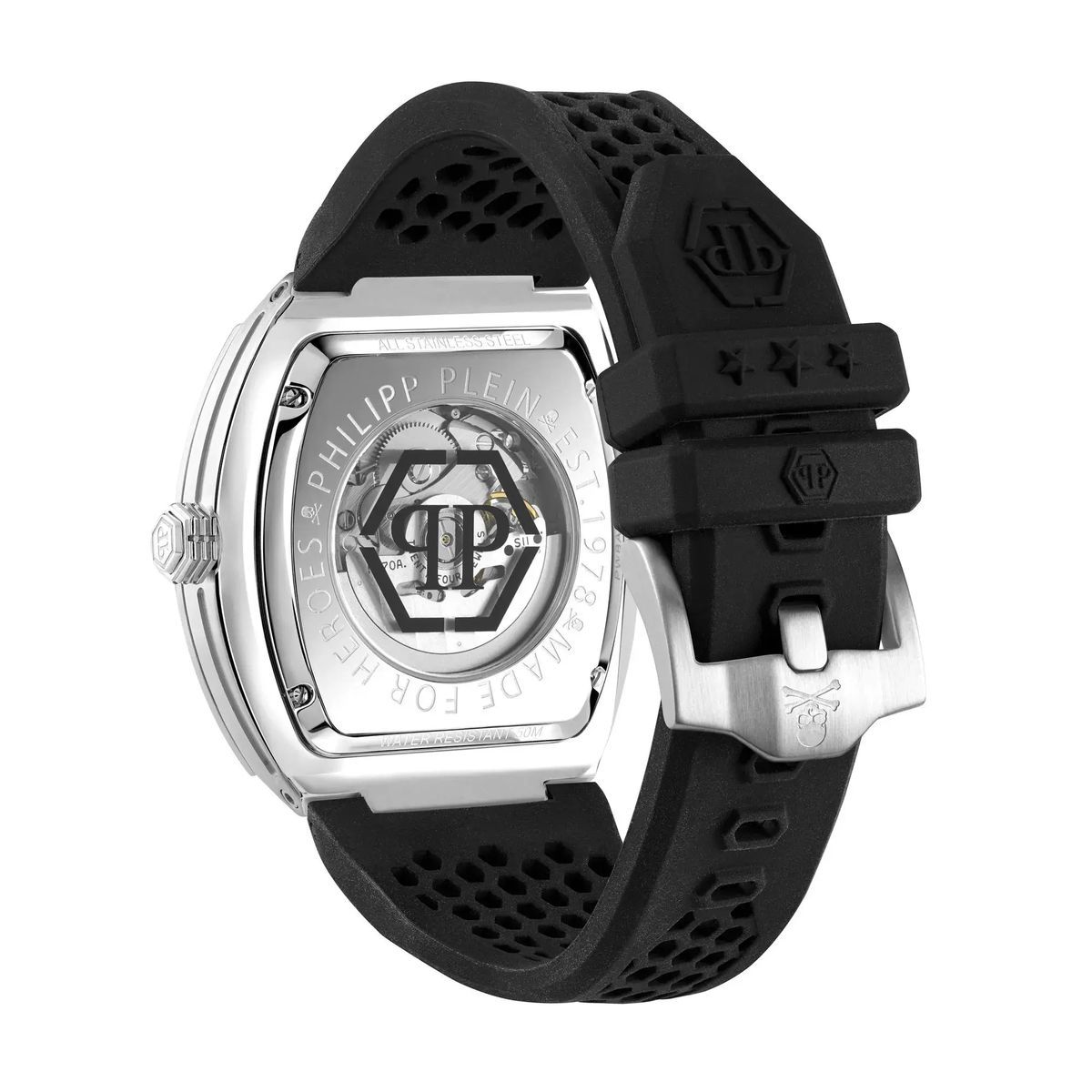 Skelett-Zifferblatt Uhr mit Diamantakzenten