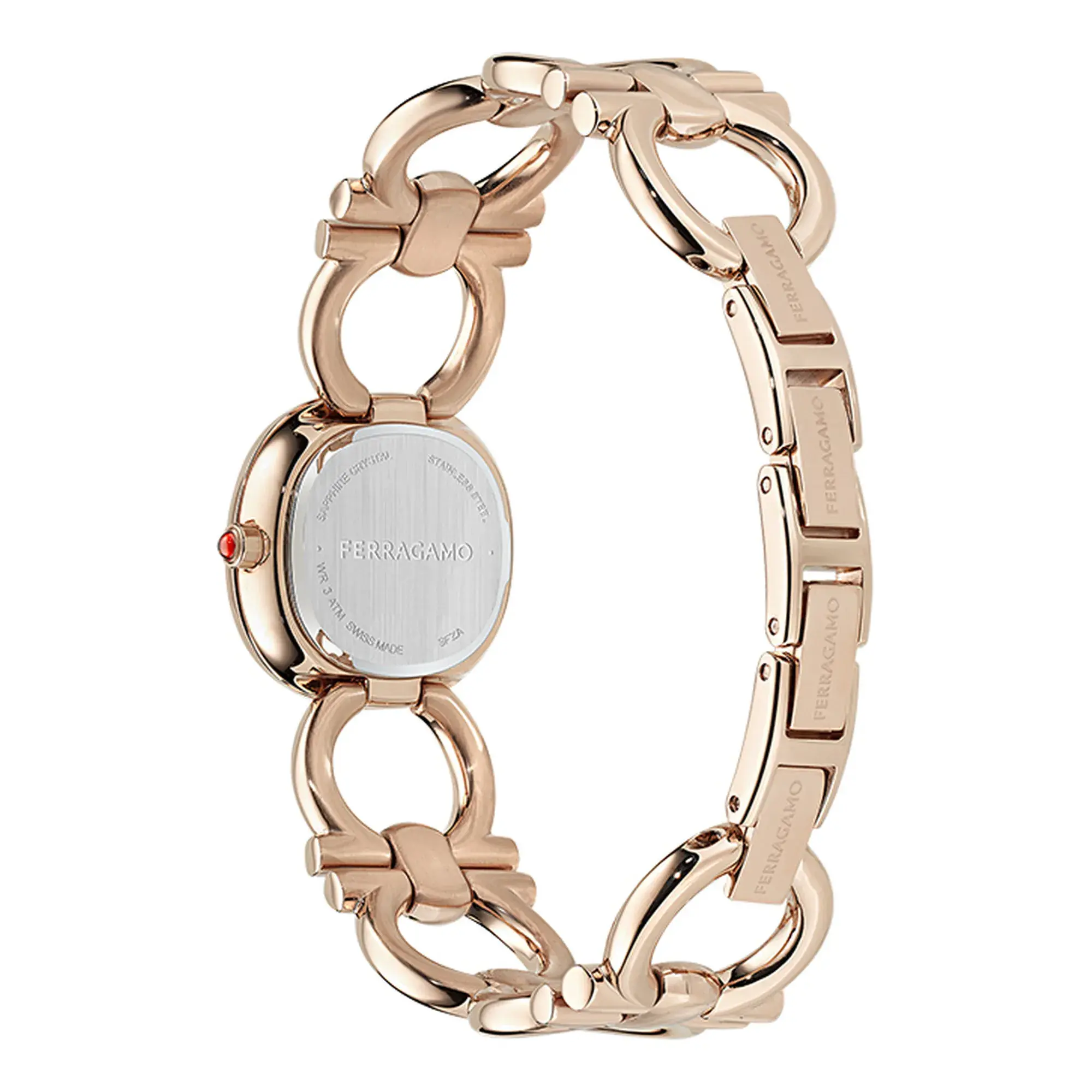 Elegante roségoldene ovale Uhr