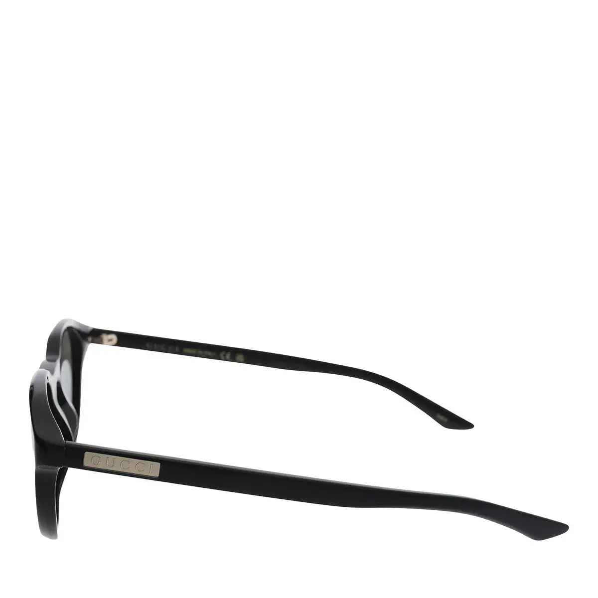 Klassische schwarze Sonnenbrille mit runden Gläsern