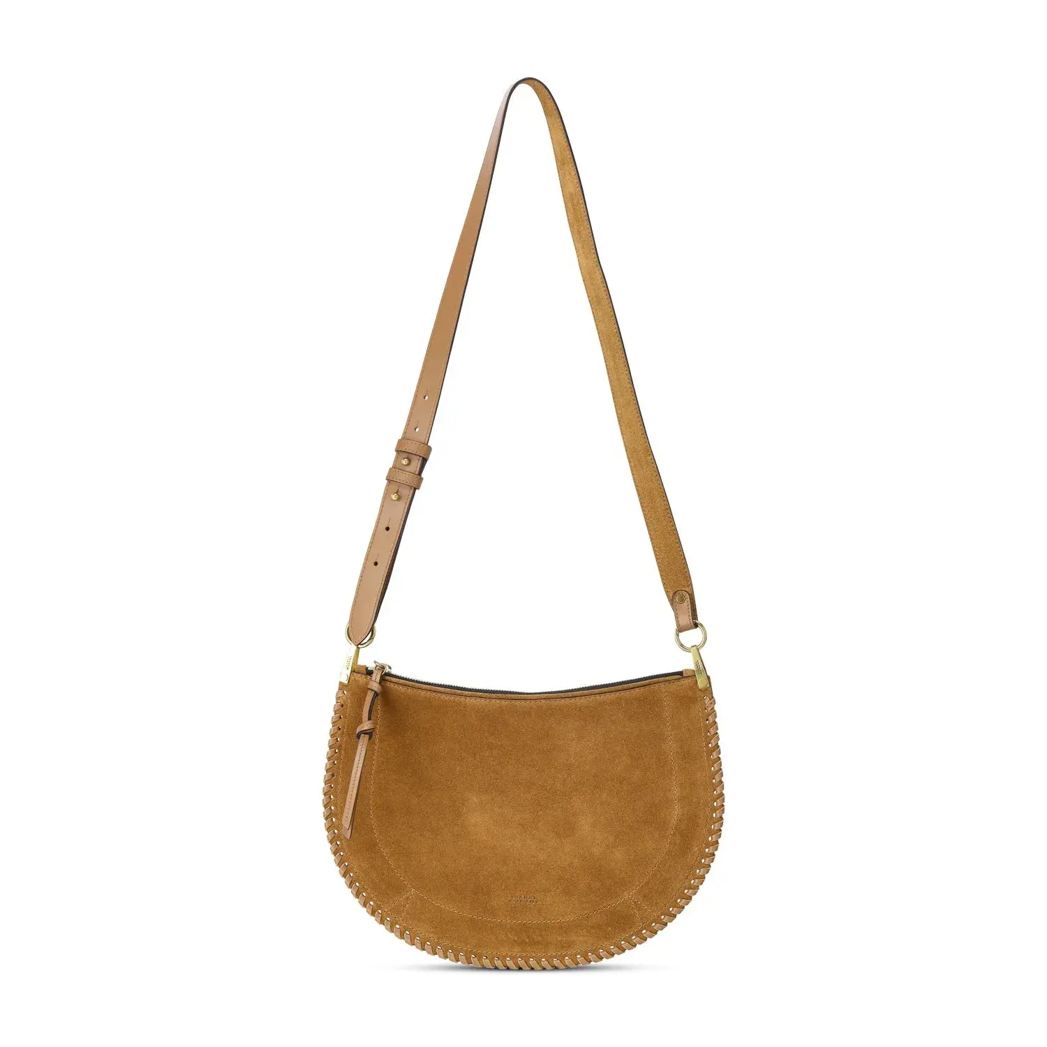 Geflochtene Schultertasche aus Wildleder