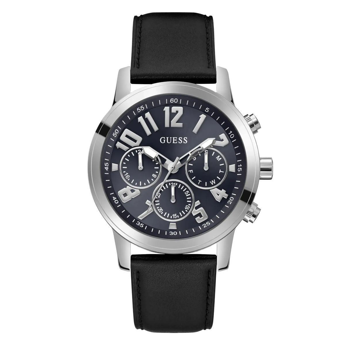 Herren-Multifunktions-Chronograph Lederuhr
