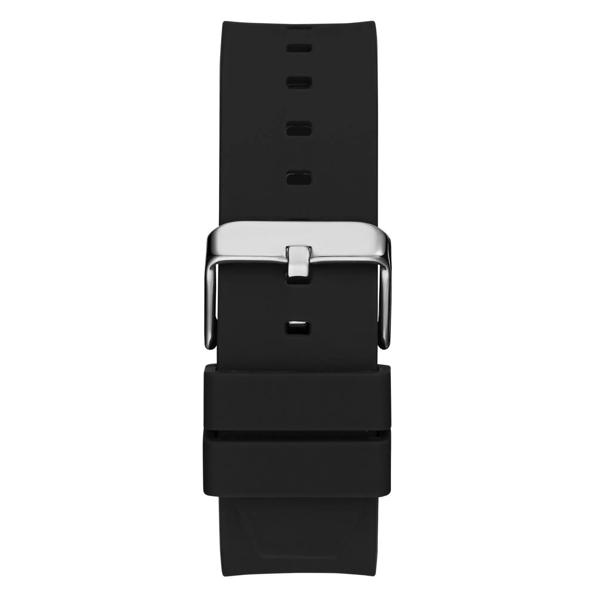 Chronograph Uhr mit schwarzem Gummiband