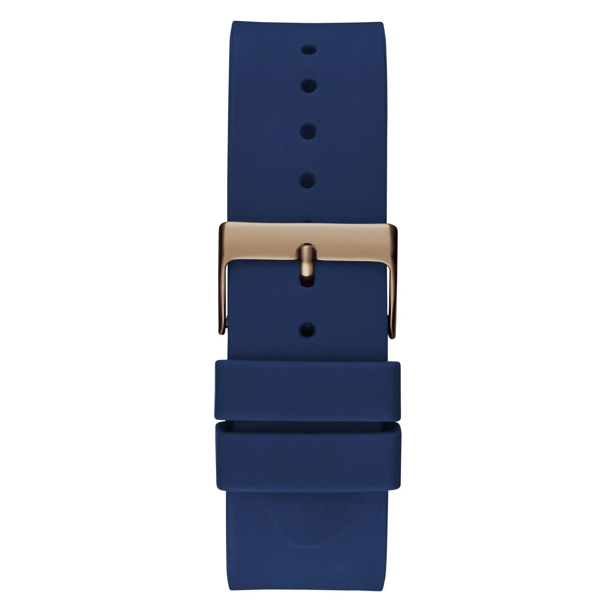 Sportliche Marineblaue Uhr mit Roségold-Details