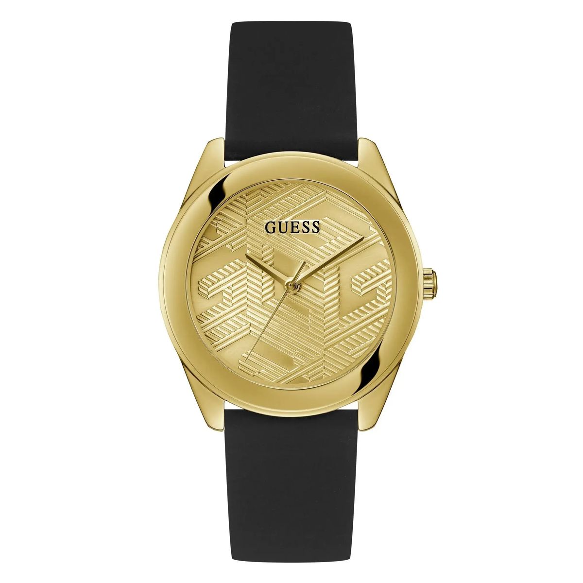 Cubed Goldfarbene und Schwarze Uhr