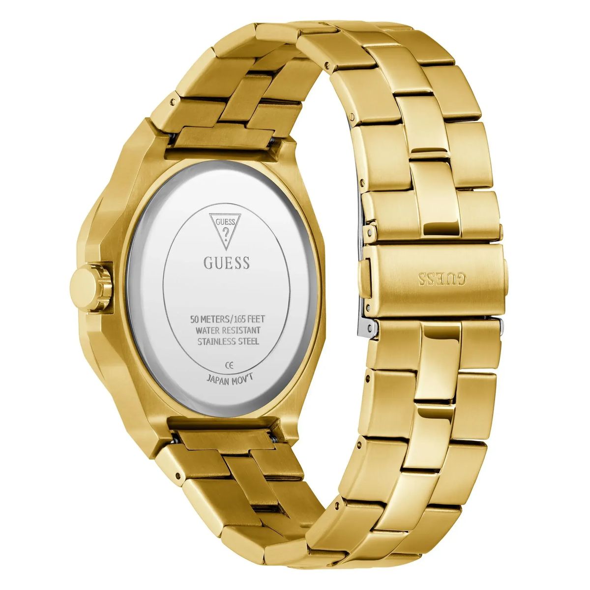 Unisex Goldfarbene Edelstahl Uhr