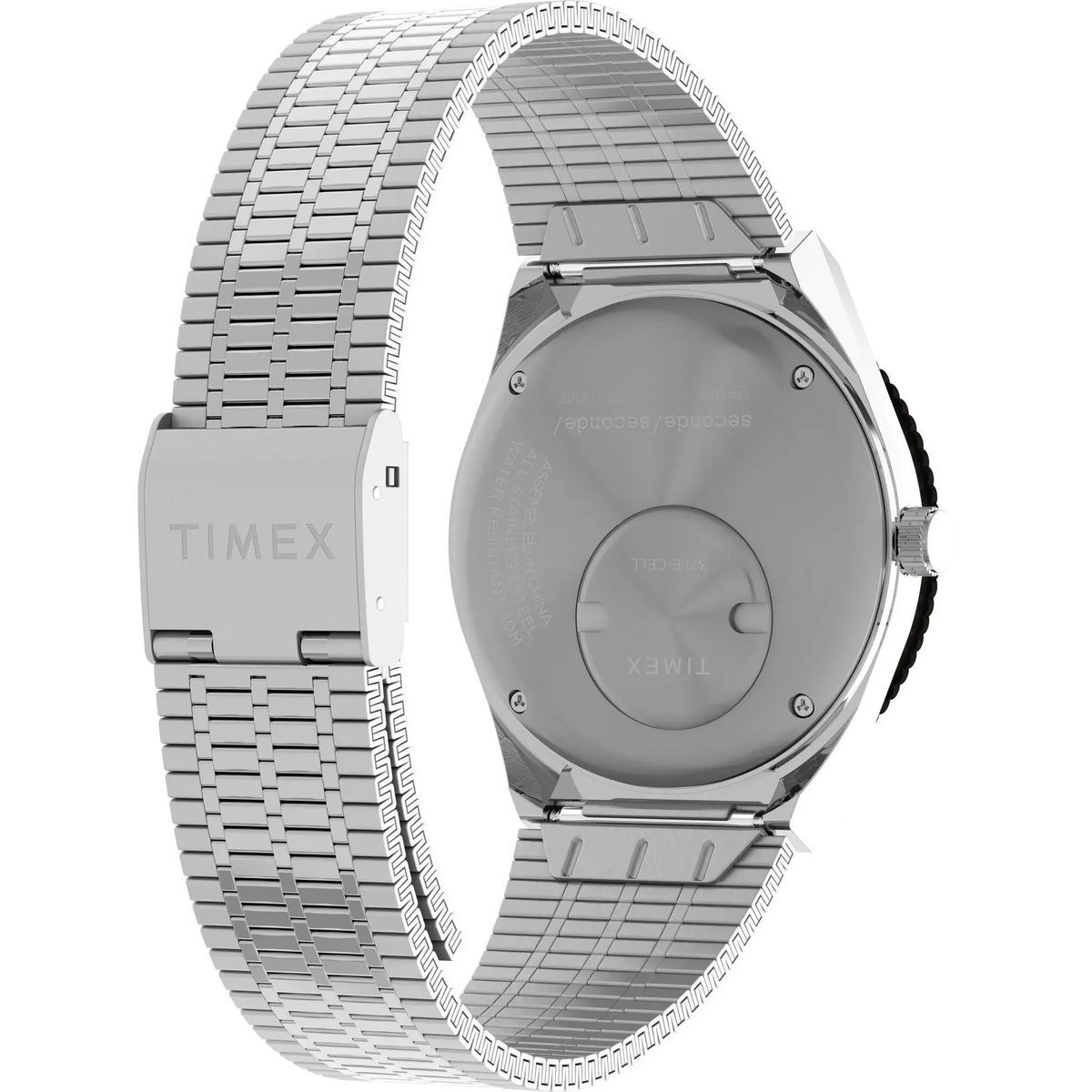 Silberne Edelstahl Quarz Uhr