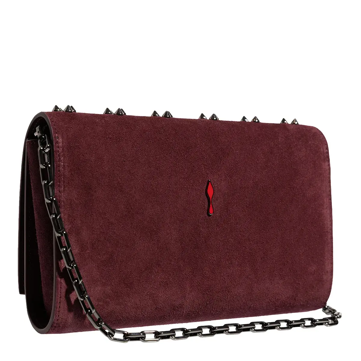 Elegante Wildleder Clutch mit Kettenriemen