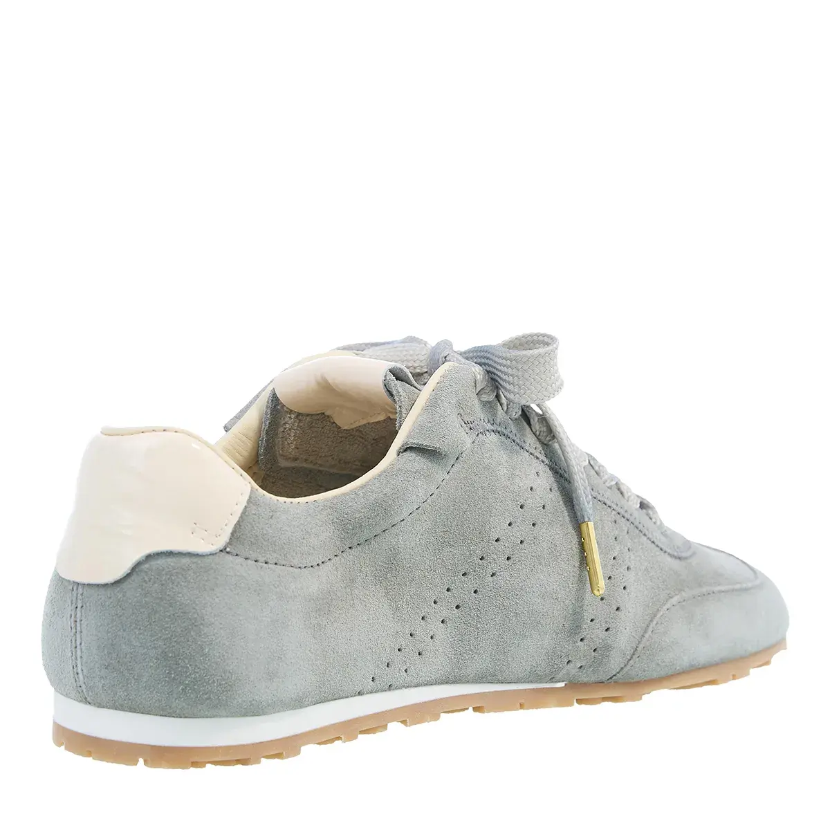 Wildleder-Turnschuhe mit niedrigem Profil