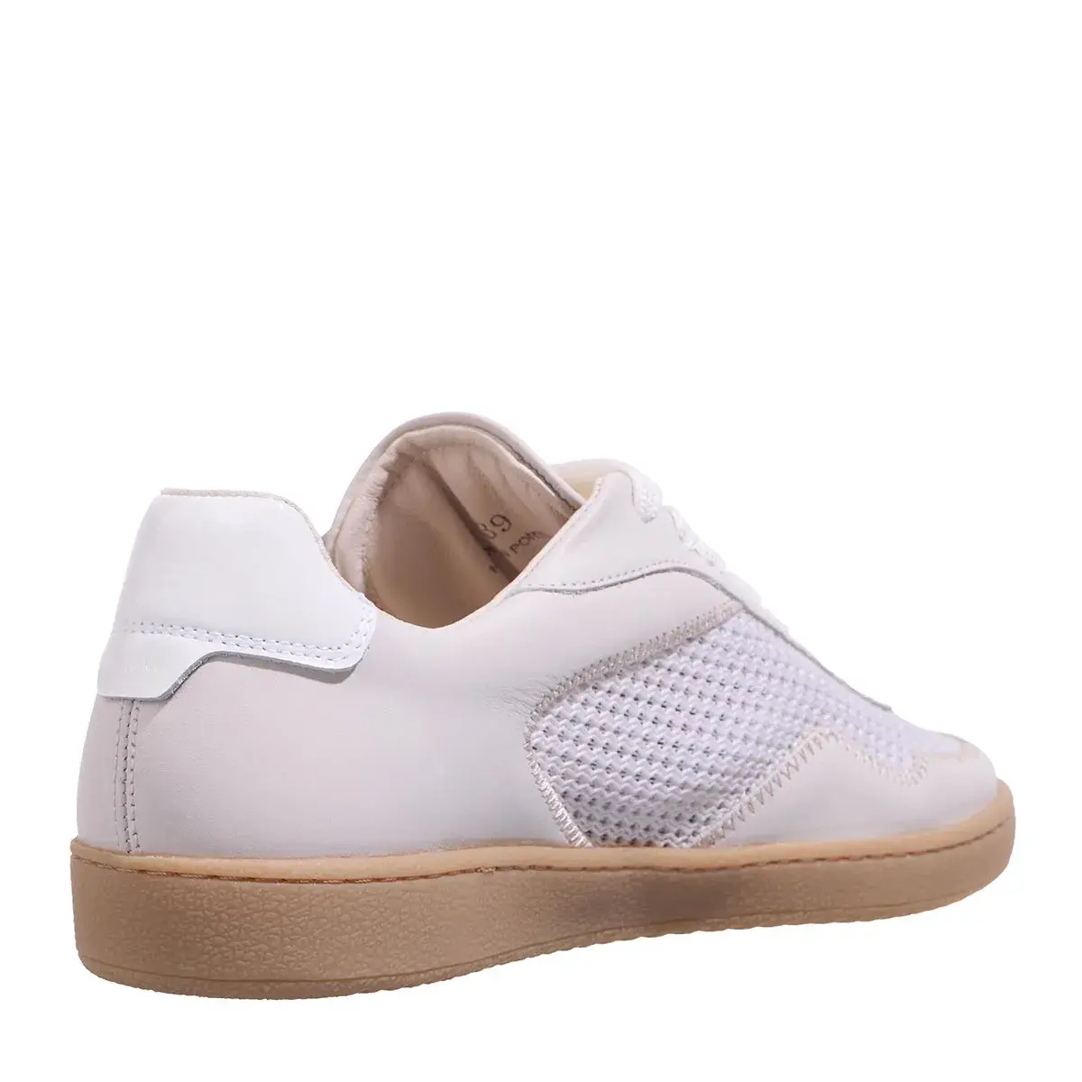 Perforierter Low-Top-Sneaker aus Leder