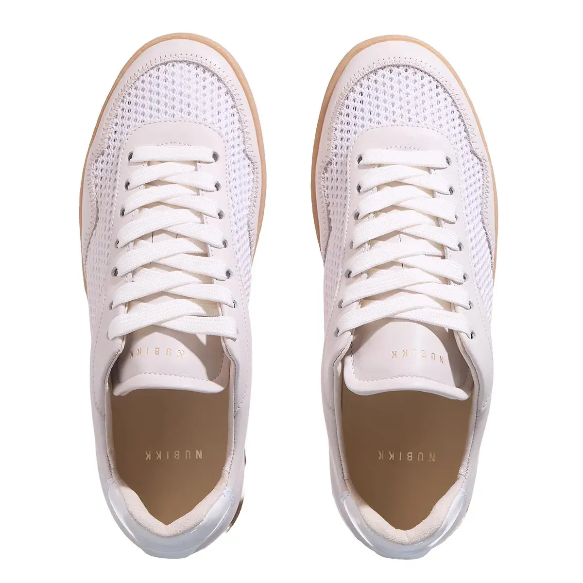 Perforierter Low-Top-Sneaker aus Leder