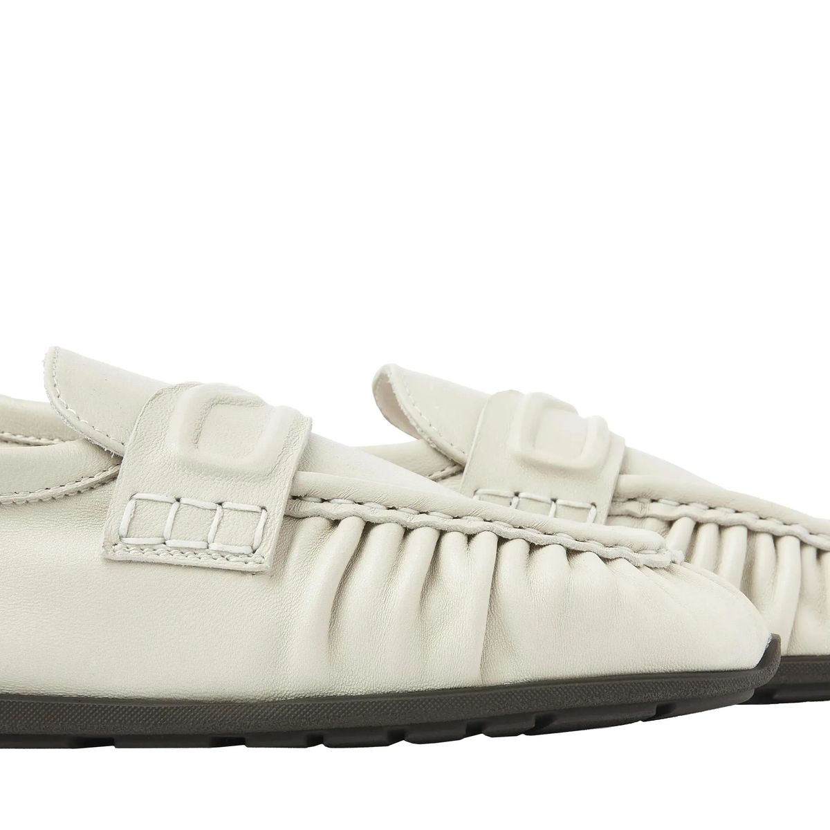 Damen Leder Mokassin Loafer