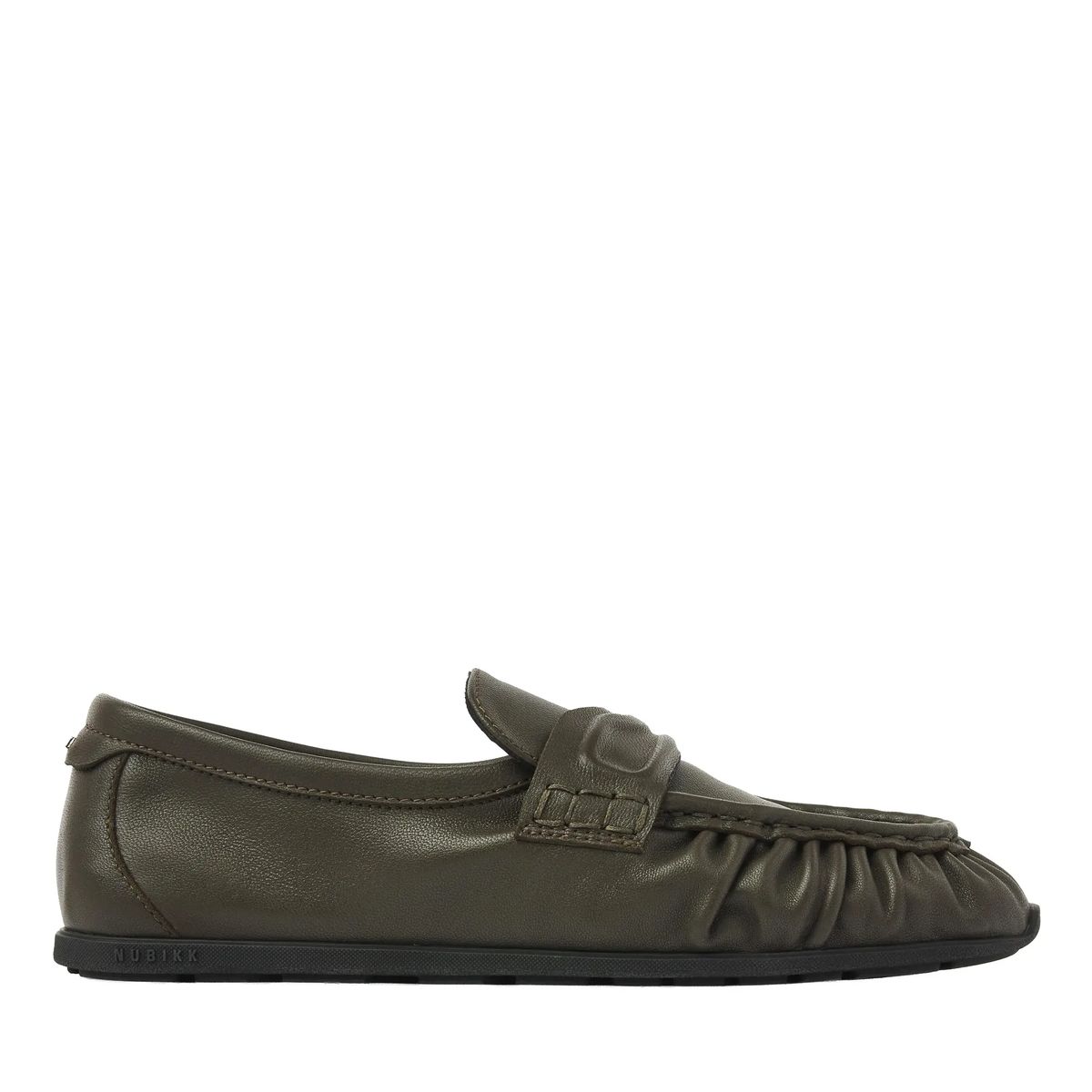 Geraffter Leder Loafer