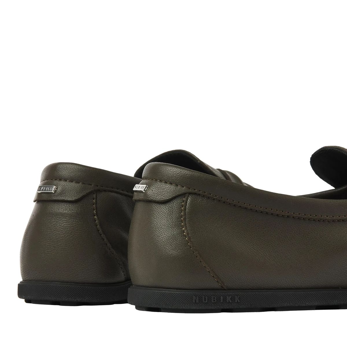 Geraffter Leder Loafer