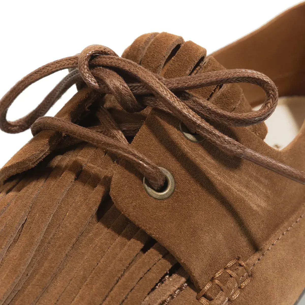 Wildleder Loafers mit Fransen-Detail