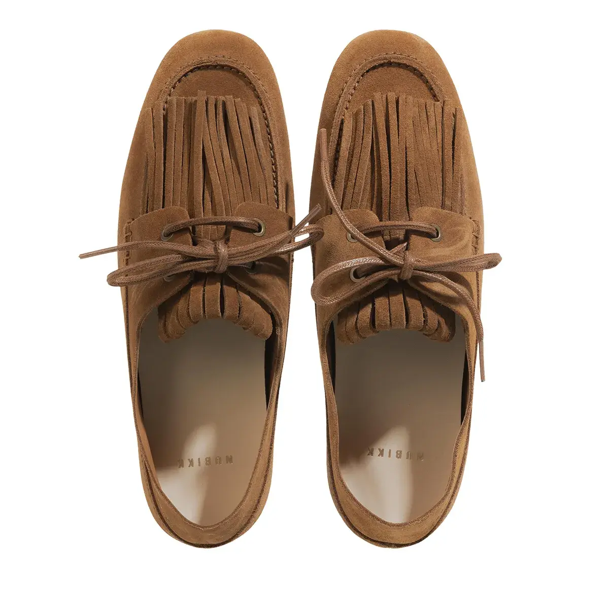 Wildleder Loafers mit Fransen-Detail