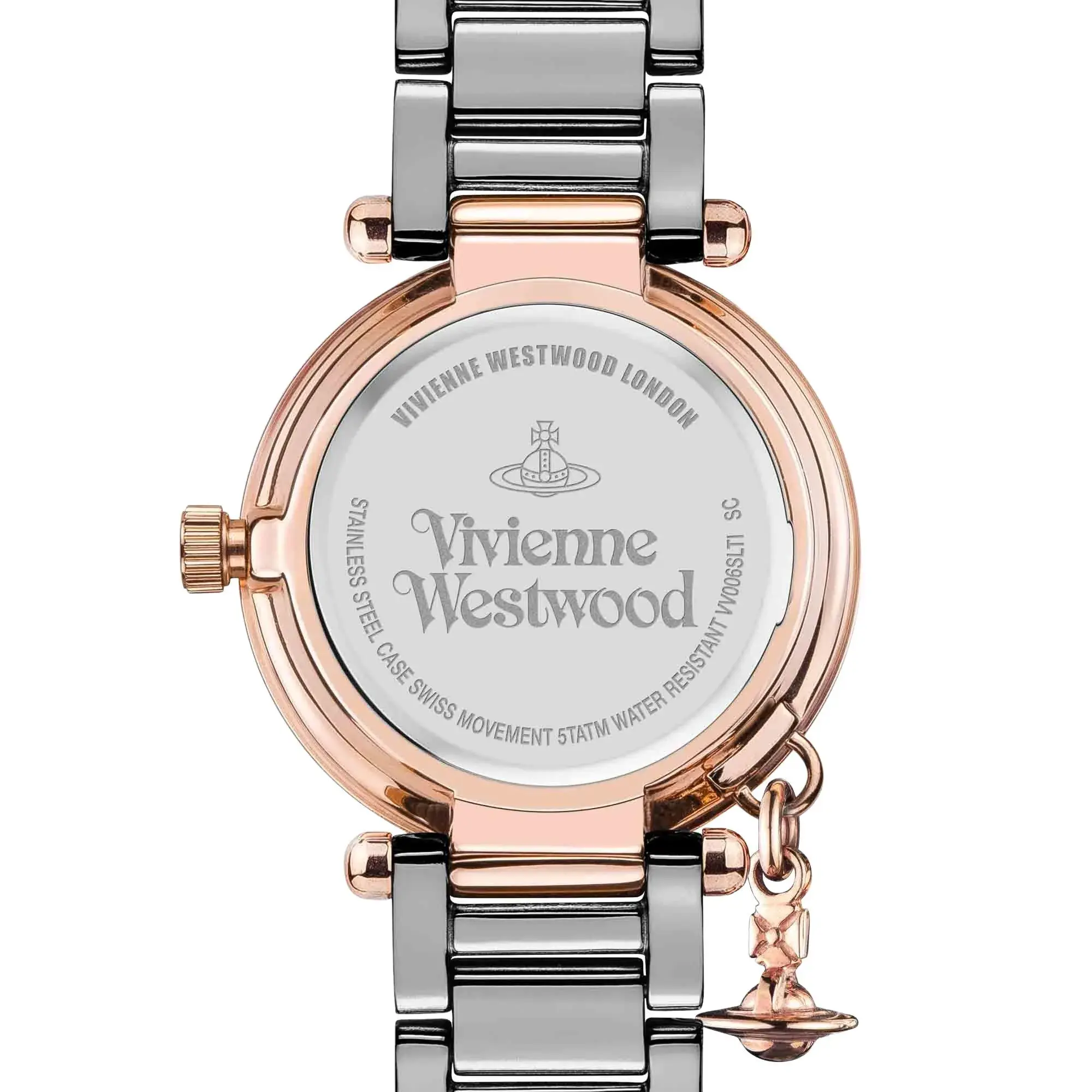Zweifarbige Edelstahl Quarz Uhr